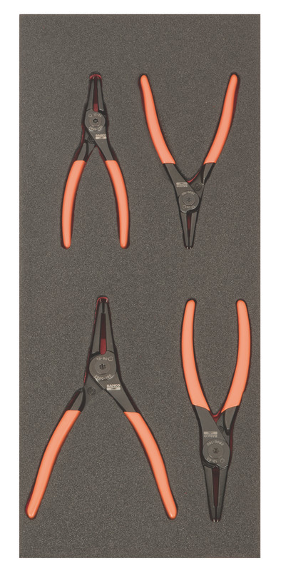 Circlip pliers set 4pcs Fit&Go 1/3 - 2x internal - 2x external