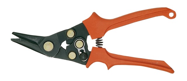 Aviation compound shears with lever system 250mm max 1,2mm (left)