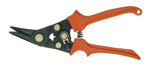 Aviation compound shears with lever system 250mm max 1,2mm (right)