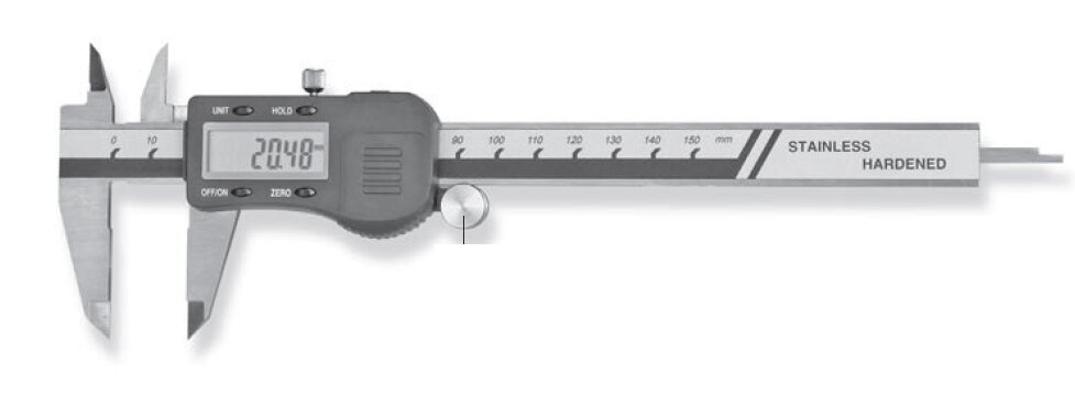 Digital pocket caliper with jumbo display 150x40mm 0,01mm type 230